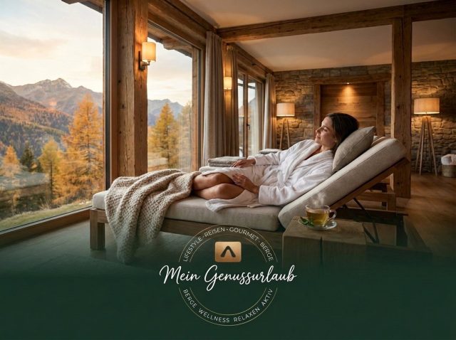 Bergluft, Seelenruhe, pure Entspannung.

Nach der letzten Wanderung brauchst du Ruhe für Körper und Seele. Unsere handverlesenen Partner-Hotels wissen, wie das geht - mit Spa-Wellness auf höchstem Niveau, Massagen die Muskeln entspannen und Ruheplätze, an denen die Zeit stillsteht. In der warmen Sauna spürst du, wie der Stress aus dir herausschwitzt. Im Ruheraum danach sitzt du in absoluter Stille und genießt die Tiefe der Erholung.

Das ist echte Genussurlaub: erst die Aktion, dann die perfekte Erholung im handverlesenen Wellness-Sanctuary.

Dein Wellness-Hotel entdecken: www.meingenussurlaub.com

#meingenussurlaub #wellnesshotel #spa #alpenwellness #genussurlaub #direktbuchen #entspannung #bergurlaub #österreich #schweiz #südtirol #wellnessurlaub #massageurlaub #ruhehotel #berghotel #saunagenuss #wellness #sauna #entspannungsurlaub